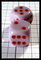 Dice : Dice - 6D Pipped - Purple with Red Pips - Hairy Tarantula Mar 2014